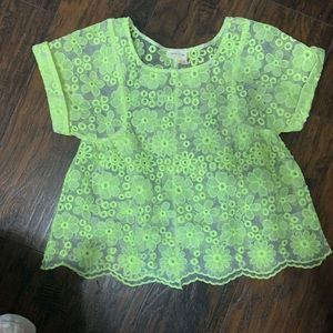 Meadow rue top see through neon